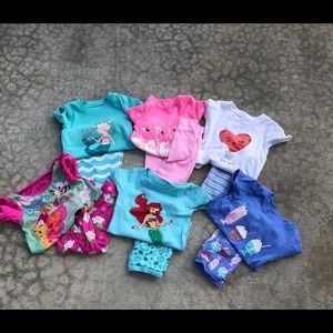 Girls 4T pajamas GUC